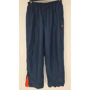 Vintage Starter Track Pants‎ Mens Navy Orange Sweatpants Size L  29Wx31L 90s